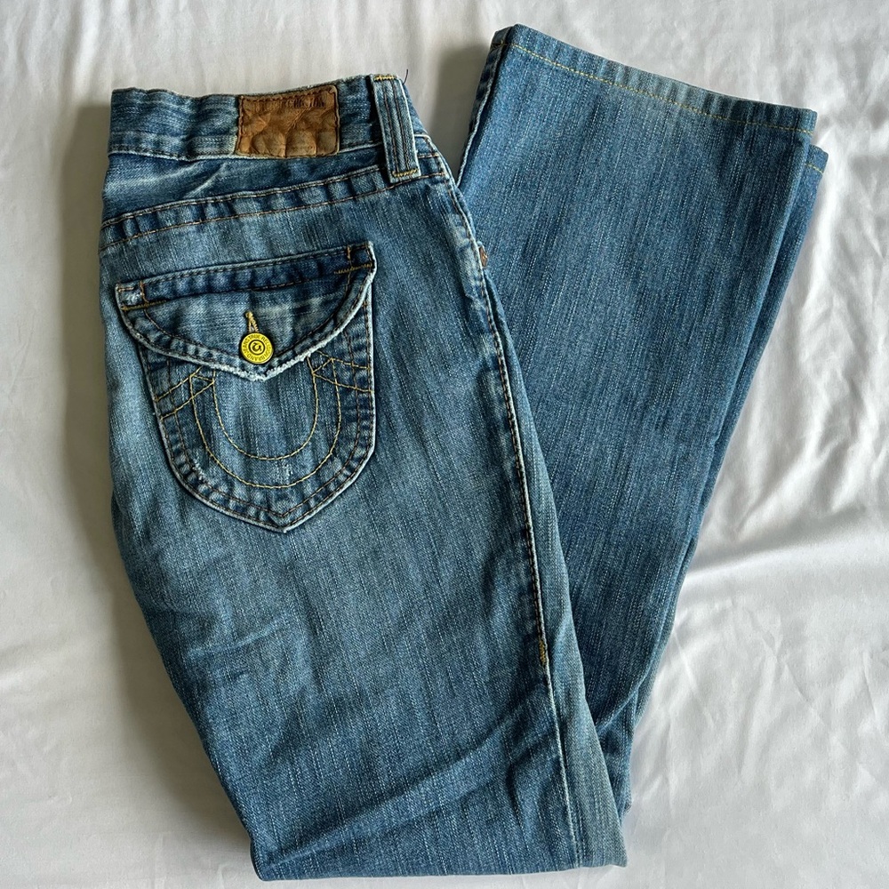 Women’s True Religion Blue Boot Cut Jeans size 28